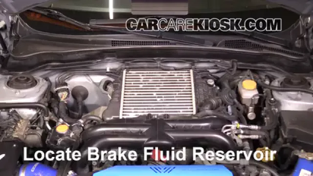 2013 Subaru Impreza WRX 2.5L 4 Cyl. Turbo Wagon Brake Fluid Check Fluid Level